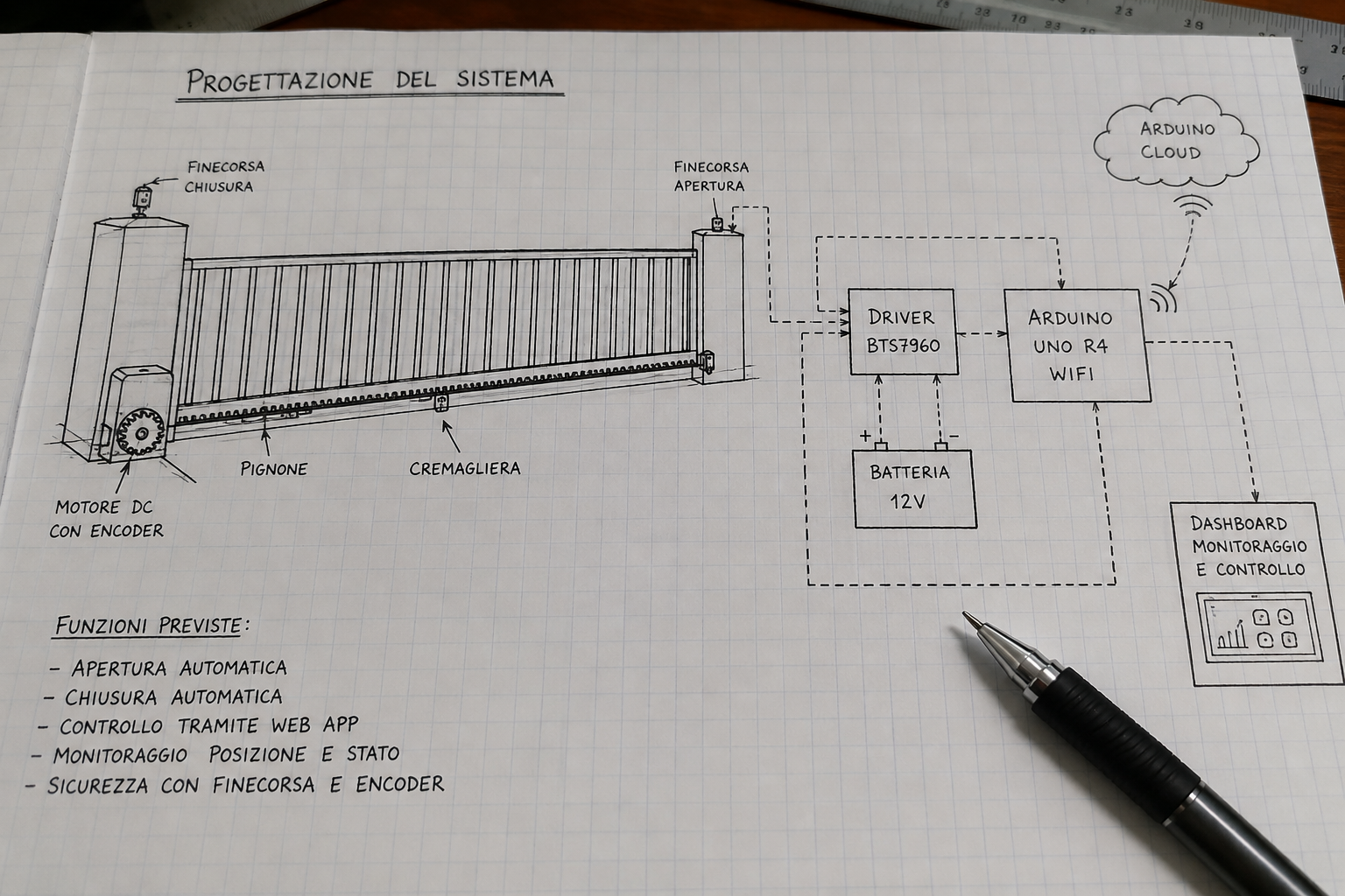 Bozza tecnica del progetto Michelangelo Smart Gate